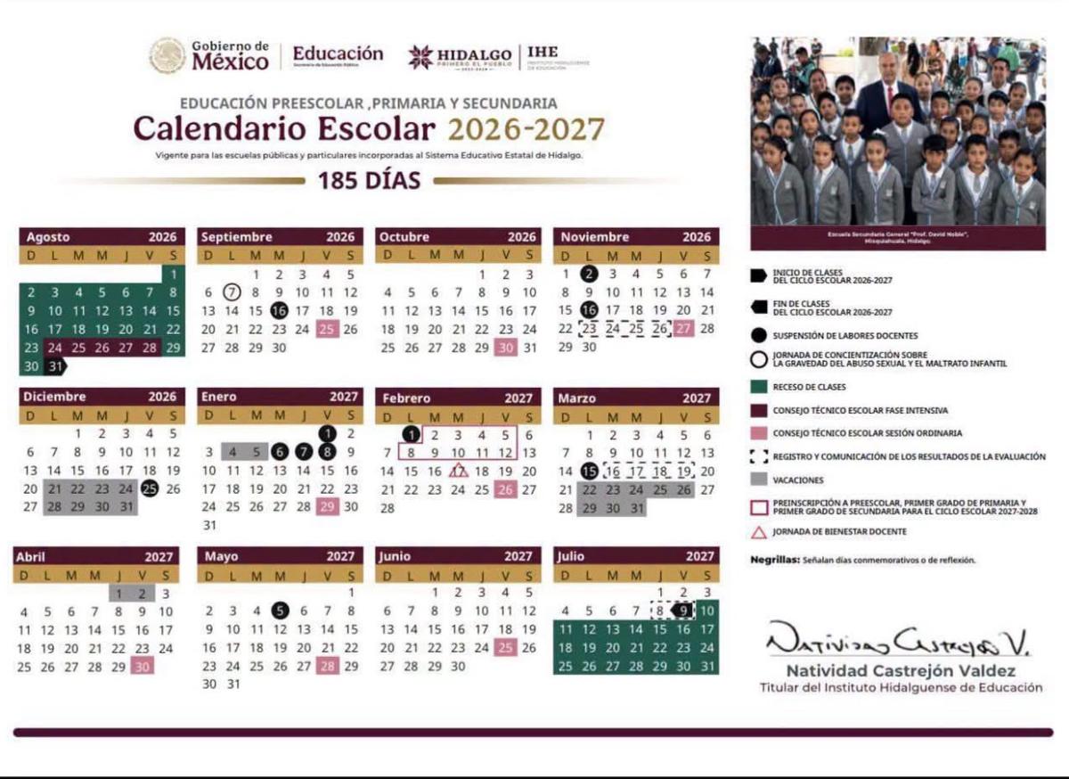Calendario escolar 2025-2026